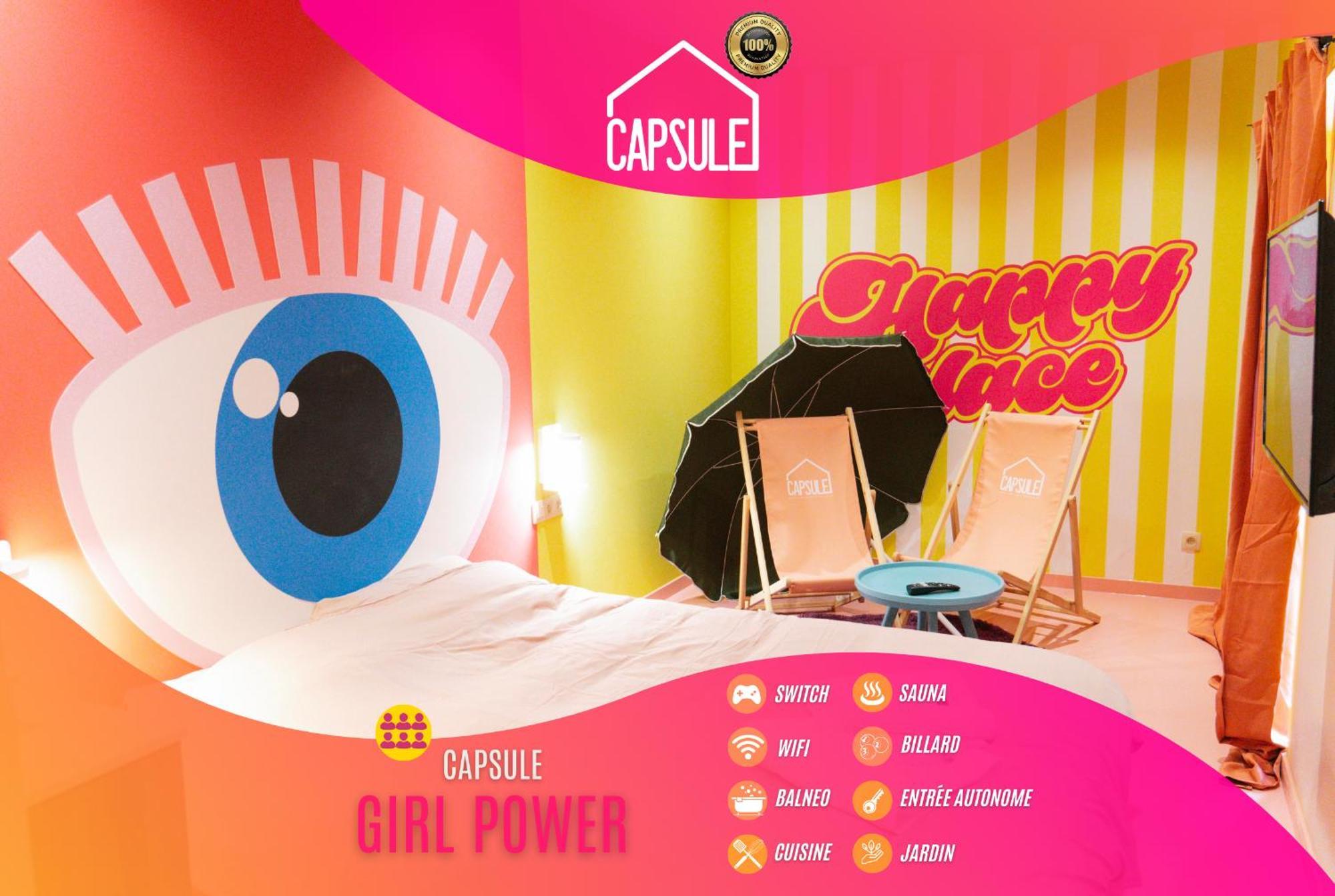 Capsule Girl Power Spa - Balneo - Sauna - Karaoke - Billard - 2 Chambres Charleroi Buitenkant foto